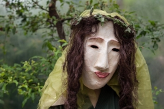 Maskenfigur beim Botanika in Bremen